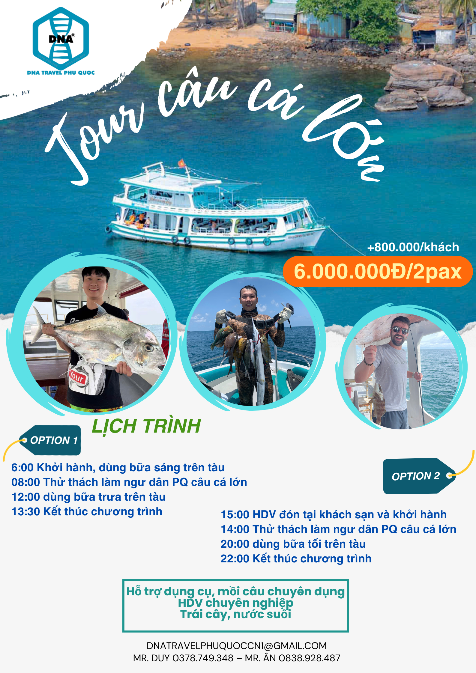 TOUR CÂU CÁ LỚN